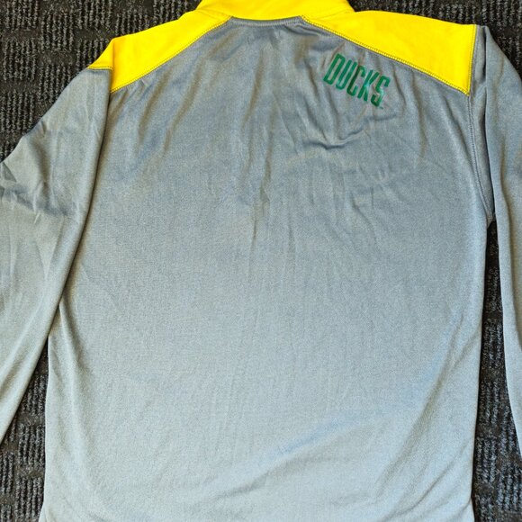 Oregon Ducks Champion Elite long sleeve 1/4 zip t shirt mascot logo mens Large - Picture 5 of 12